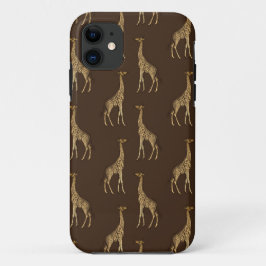 Gold Giraffe African Safari Chic Stylish Case-Mate iPhone Case