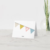 Gold Giraffe, Baby shower Hartelijk dank Bedankkaart (Achterkant)