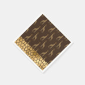 Gold Giraffe Chic Elegant Stylish Servet (Hoek)