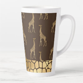 Gold Giraffe Elegant Chic Stylish Latte Mok