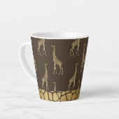 Gold Giraffe Elegant Chic Stylish Small Latte Mok (Linkerhoek)