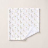 GOLD GIRAFFE OERWOUD WITTE BATHROOM TOWEL SET BAD HANDDOEK (Wasdoekje)