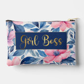 Gold Girl baas met bloemenpatroon Beste baas OOIT Etui (Achterkant)