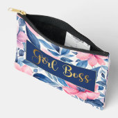 Gold Girl baas met bloemenpatroon Beste baas OOIT Etui (Open)