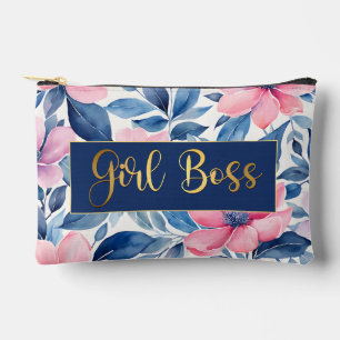 Gold Girl baas met bloemenpatroon Beste baas OOIT Etui