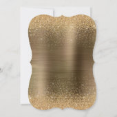 Gold Glam 40 en Fabulous Disco Ball Birthday Kaart (Achterkant)