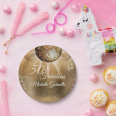 Gold Glam 50 en Fabulous Papieren Bordje (Feest)