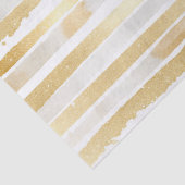 Gold Glam Abstract Stripes Verjaardag Tissuepapier (Detail)