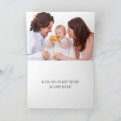 Gold Glam Abstracte foto Gepersonaliseerde kerst Feestdagen Kaart (Binnen)