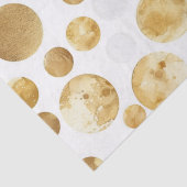 Gold Glam Abstracte Stippen Verjaardag Tissuepapier (Detail)