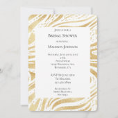 Gold Glam Abstracte wervelingen Vrijgezellenfeest Kaart (Voorkant)