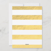 Gold Glam Believe Holiday-fotokaart Feestdagenkaart (Achterkant)