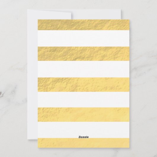 Gold Glam Believe Holiday-fotokaart Feestdagenkaart (Achterkant)