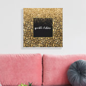 Gold Glam Black Leopard Print (Insitu (Woonkamer))