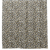 Gold Glam Black Leopard Print Douchegordijn (Voorkant)