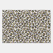 Gold Glam Black Leopard Print Inpakpapier Vel (Voorkant 2)