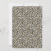 Gold Glam Black Leopard Print Kaart (Achterkant)