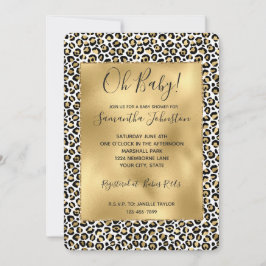 Gold Glam Black Leopard Print Kaart