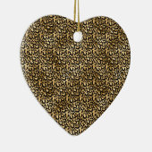 Gold Glam Black Leopard Print Keramisch Ornament (Rechts)