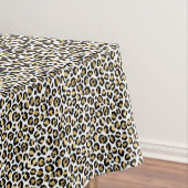 Gold Glam Black Leopard Print Tafelkleed (Voorbeeld)