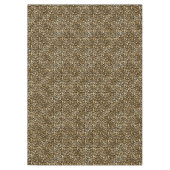 Gold Glam Black Leopard Print Tafelkleed (Voorkant)