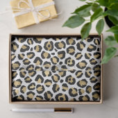 Gold Glam Black Leopard Print Tissuepapier (Geschenk)