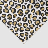 Gold Glam Black Leopard Print Tissuepapier (Detail)
