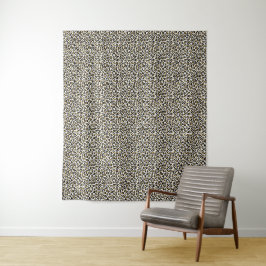 Gold Glam Black Leopard Print Wandkleed