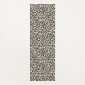 Gold Glam Black Leopard Print Yogamat (Voorkant)
