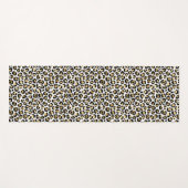Gold Glam Black Leopard Print Yogamat (Voorkant (horizontaal))