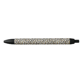 Gold Glam Black Leopard Print Zwarte Inkt Pen