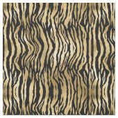 Gold Glam Black Zebra afdrukken Stof (Close Up)