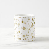 Gold Glam Bokeh Confetti Stippen Koffiemok (Center)