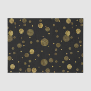 Gold Glam Bokeh Confetti Stippen Tissuepapier
