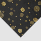 Gold Glam Bokeh Confetti Stippen Tissuepapier (Detail)