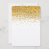 Gold Glam Confetti Stippen Kaart (Achterkant)