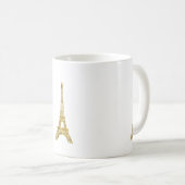 Gold Glam Eiffel Tower Koffiemok (Voorkant rechts)