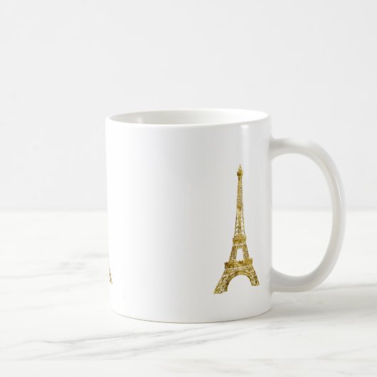 Gold Glam Eiffel Tower Koffiemok (Rechts)