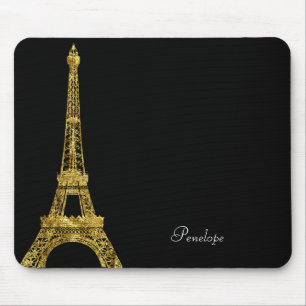Gold Glam Eiffel Tower Muismat