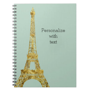 Gold Glam Eiffel Tower Notitieboek