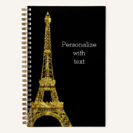 Gold Glam Eiffel Tower Notitieboek