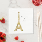 Gold Glam Eiffel Tower Servetten (Insitu)