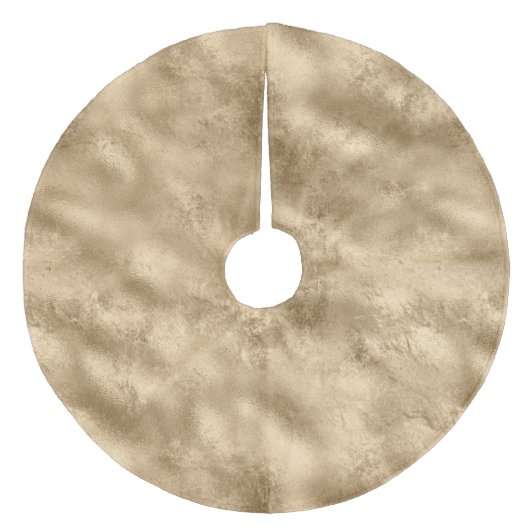 Gold Glam Fleece Kerstboom Rok (Voorkant)