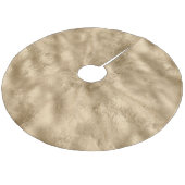 Gold Glam Fleece Kerstboom Rok (Gekanteld)