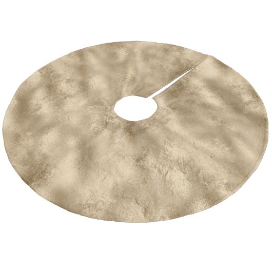 Gold Glam Fleece Kerstboom Rok (Gekanteld)