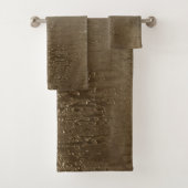 Gold Glam Gilded Brush Modern Elegance Bad Handdoek (Insitu)