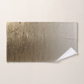 Gold Glam Gilded Brush Modern Elegance Bad Handdoek (Handdoek)