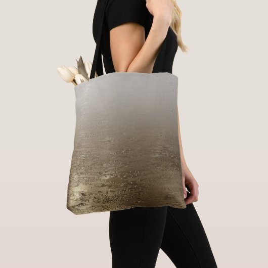 Gold Glam Gilded Brush Modern Elegance Tote Bag (Dichtbij)