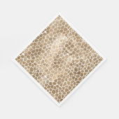 Gold Glam Giraffe afdrukken Servet (Hoek)