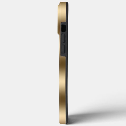 Gold Glam Glitter Hoesje-Mate iPhone Case (Achterkant / Links)